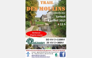 Le trail des Moulins 25 km ou 50 km? Aux coureurs de choisir pendant la course