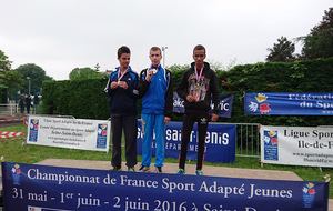 Gaël champion de France du 800M sur le France jeune de la FSA