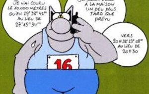 Un peu d'humour dans le monde de l'athlétisme  