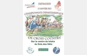 Départementaux de cross le 13 janvier 2013 à CHATEAUDUN