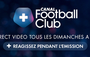 Deux bleus dans le public au CFC sur CANAL +