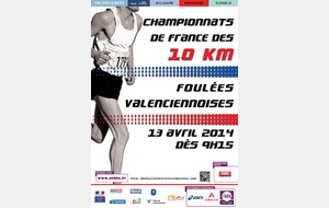 Les France du 10 km à Valenciennes le 13 avril