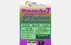 Envies de Foulées Baillarmoises dimanche 07 septembre? 