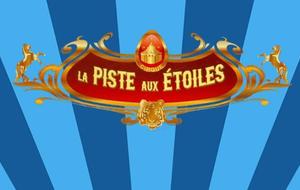 Julie,  Baptiste et Alexis sur la piste aux étoiles lors de la finale interrégionale des pointes d'or