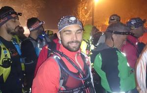 Franck sur le trail des Hospitaliers 