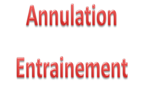 Aucun entraînement le samedi 23 janvier