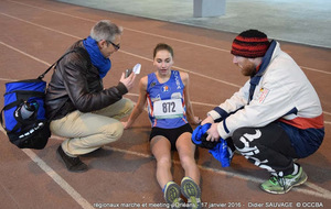 Célia qualifiée sur les France de marche en salle