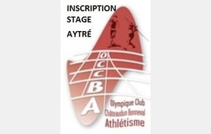 Inscriptions pour le stage d'avril, c'est le moment