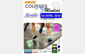 Les Courses des 05 Moulins ce dimanche matin à SAINTE GEMME MORONVAL