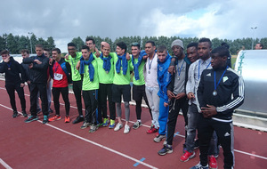 UNSS médaille d'argent aux académies d'athlétisme à AMILLY