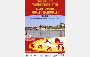 Les cadettes en finale nationale du challenge promotion Equip'Athlé 