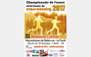 Engagements des qualifiés sur la demi finale des France de cross