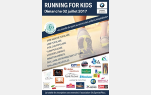 Running for kids, une nouvelle course pour une bonne cause