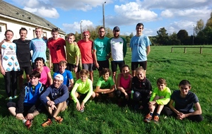 Une belle séance de groupe en préparation des cross