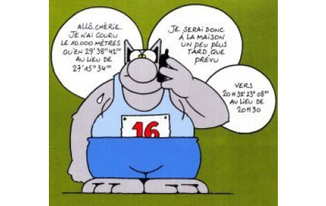 Un peu d'humour dans le monde de l'athlétisme  