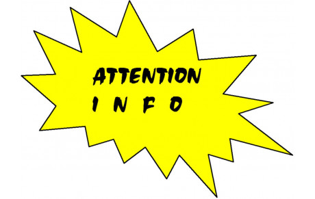 Annulation de l'entraînement du samedi 19 janvier en après-midi