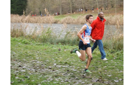 Gaëlle, Pauline et Rémi au cross de PITHIVIERS dimanche 15/12
