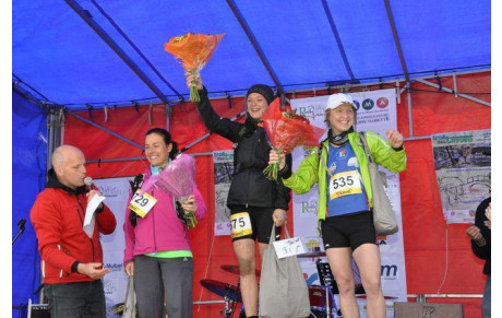 Le podium de Mag au trail des Lavoirs