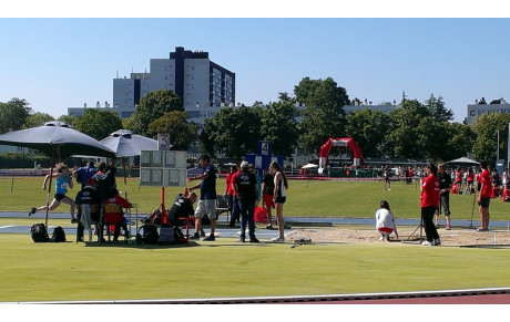 Marine aux Championnats Nationaux d’athlétisme UGSEL à LA ROCHE SUR YON (1er résultat). 