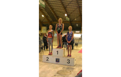 Pauline sur la 3è marche du podium 