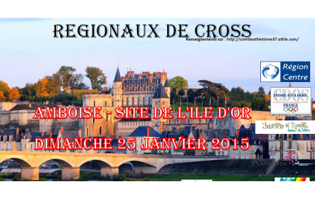 Les chiffres et les renseignements sur les régionaux de cross ce dimanche à AMBOISE.