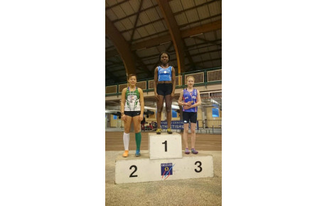 Deux podiums et des records personnels aux régionaux minimes en salle