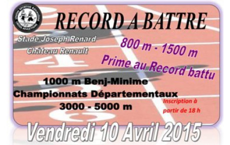 De la piste ce vendredi à CHATEAUX  RENAULT