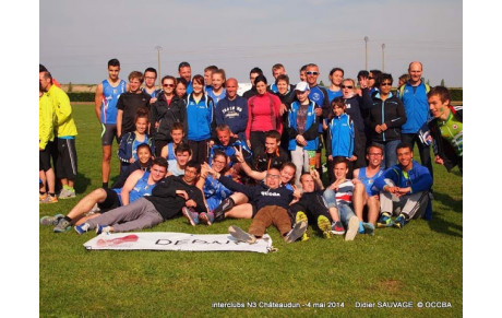 L'équipe des bleus sur le 1er tour des interclubs 