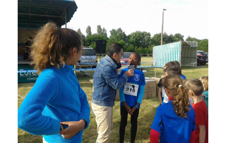 De vrais ""pros"" déjà !!!! par Hélène sur le trail des Passerelles 