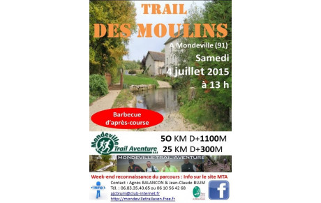 Le trail des Moulins 25 km ou 50 km? Aux coureurs de choisir pendant la course