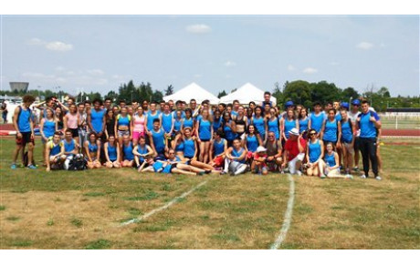 Les bleus avec l'équipe de la Ligue  Centre-Val de Loire