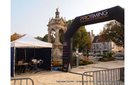 Une belle représentation des bleus sur le trail urbain à CHATEAUDUN 