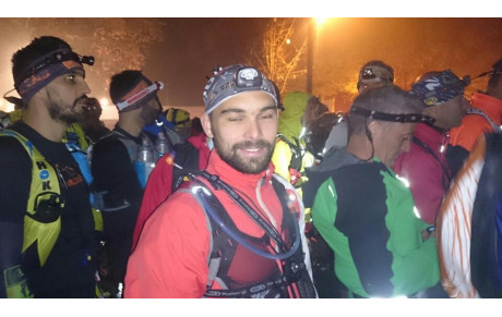 Franck sur le trail des Hospitaliers 