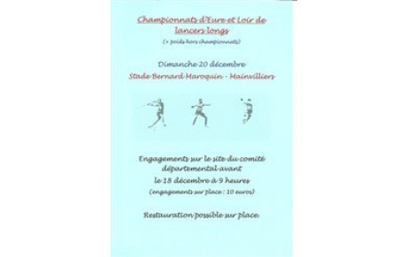 Engagements sur les 1ers championnats départementaux de lancers longs 