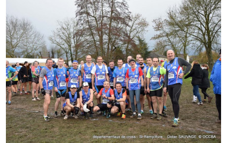 Les départementaux de cross avec les bleus