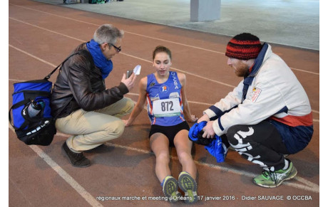 Célia qualifiée sur les France de marche en salle