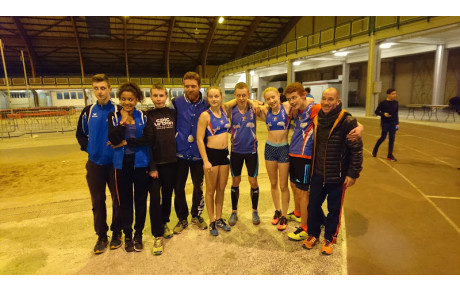 La piste aux étoiles sur les régionaux minimes en salle