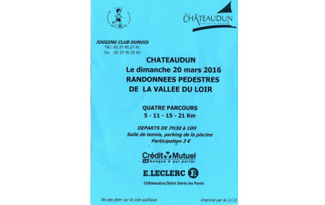 Randonnée par le Jogging club Dunois