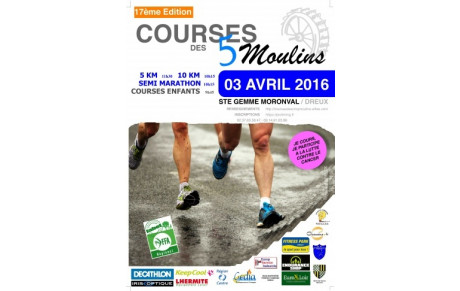 Les Courses des 05 Moulins ce dimanche matin à SAINTE GEMME MORONVAL