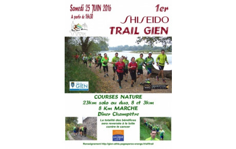 1 ère édition du trail Shiseido Trail Gien 