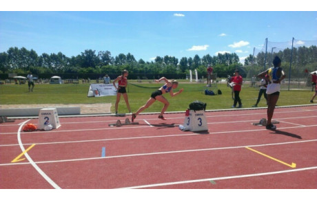 Pauline avec la chaleur à la Finale Nationale des Pointes d'OR