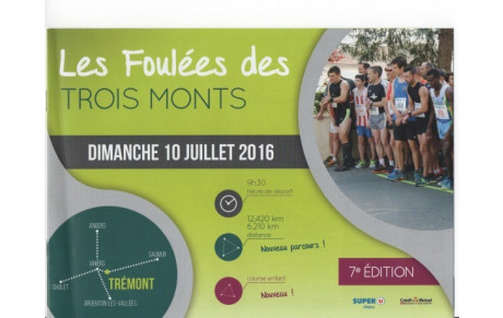 Les FOULEES DES TROIS MONTS avec Gilles PERD