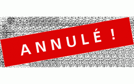 Entraînement annulé du samedi 22 octobre et la non utilisation de la piste durant le week-end