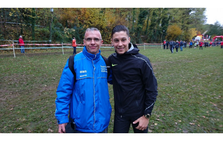 Le cross d'ALLONNES par Denis avec Vincent LUIS