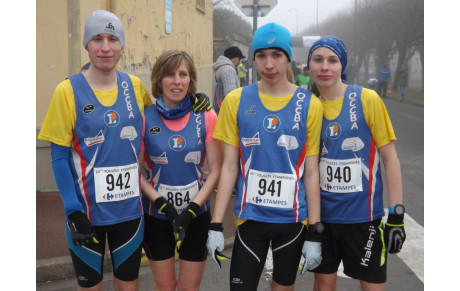 Nathalie et la team Bleusaille s'imposent sur le 05 km à ETAMPES