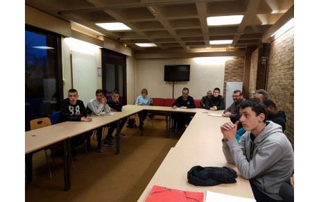 Gaël en stage au CREPS de REIMS