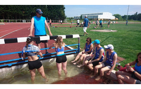 Sous la chaleur aux départementaux de piste à SARAN