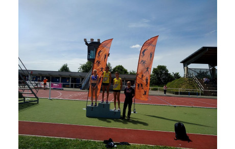 Pauline 2 ème sur la demi finale des France des épreuves combinées 