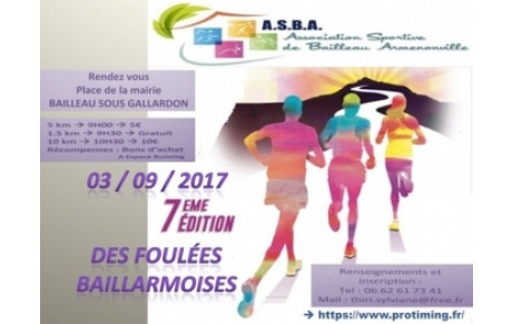 L'asphalte au rendez-vous sur les Foulées Baillarmoises