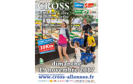 20 bleus sur le cross international d'Allonnes dans la Sarthe " Le Maine Libre Allonnes Sarthe"